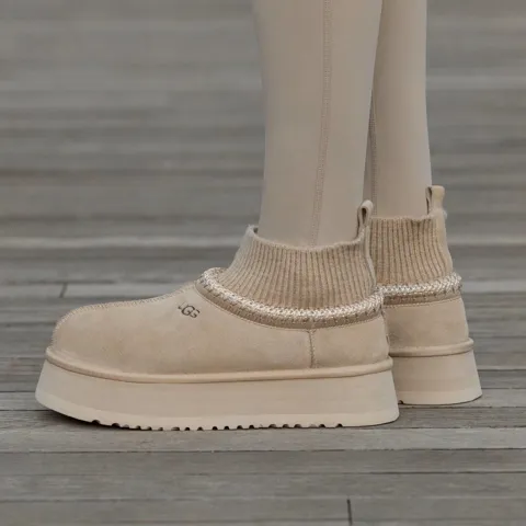 Ugg Tasman Platform Sock Beige
