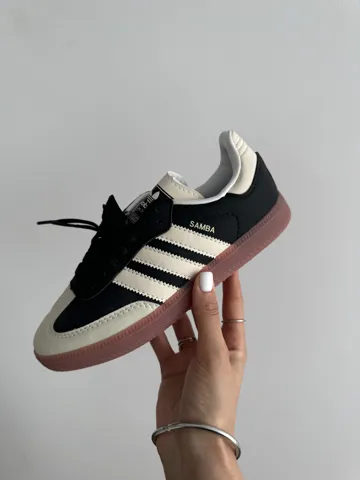 ADIDAS SAMBA | BLACK / WHITE CREAM premium (р)
