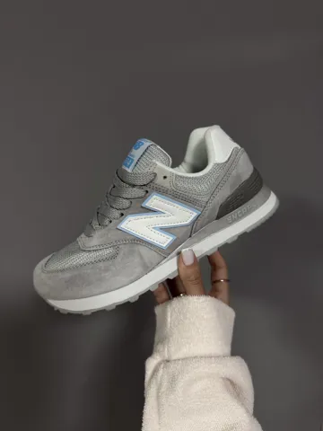 NEW BALANCE 574 | LIGHT GREY / BLUE (2)