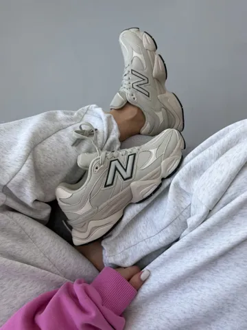 NEW BALANCE 9060 | LIGHT CREAM LEATHER premium (7)